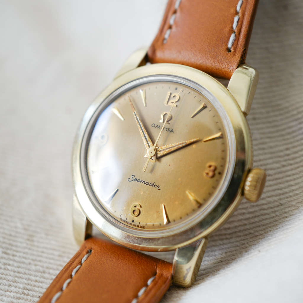 montre omega seamaster doree vintage montre omega seamaster dorée vintage