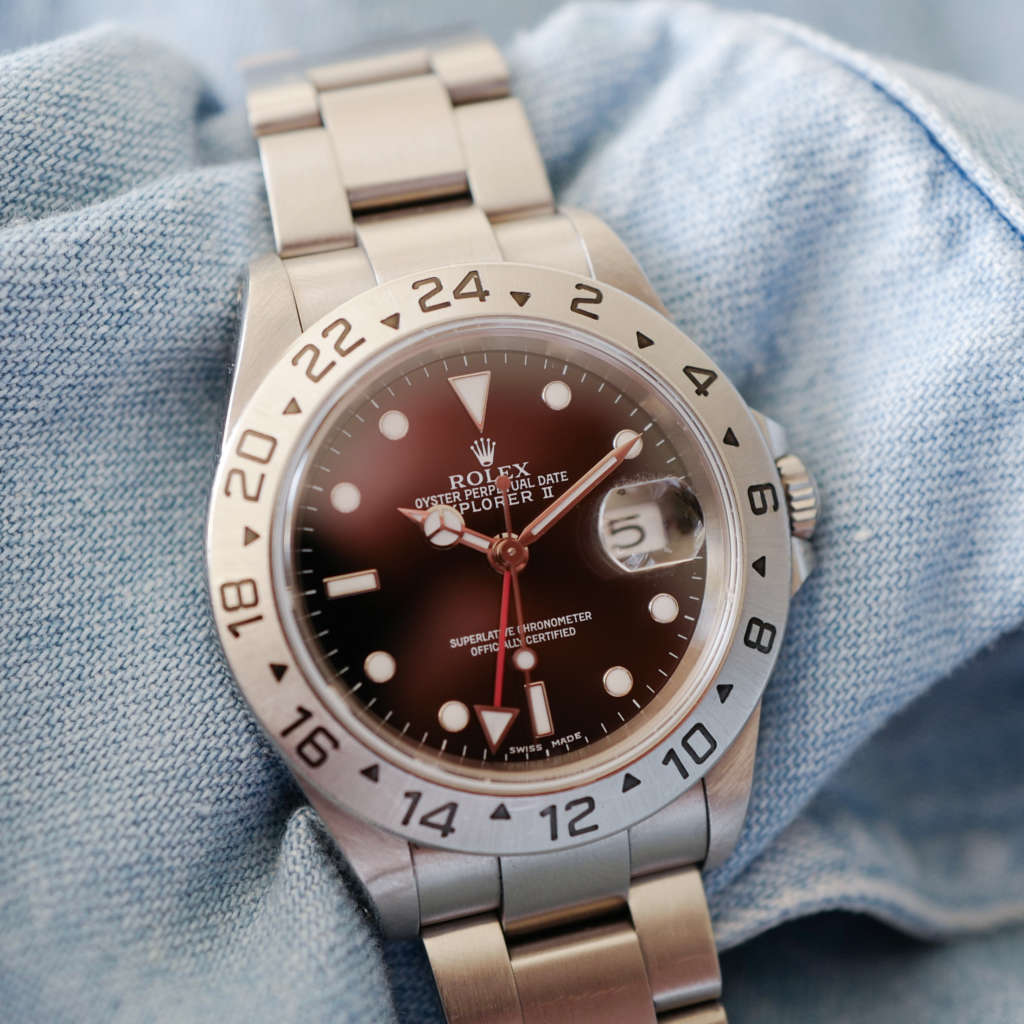 rolex explorer 2 cadran noir 16570 serie K boite papiers 2002