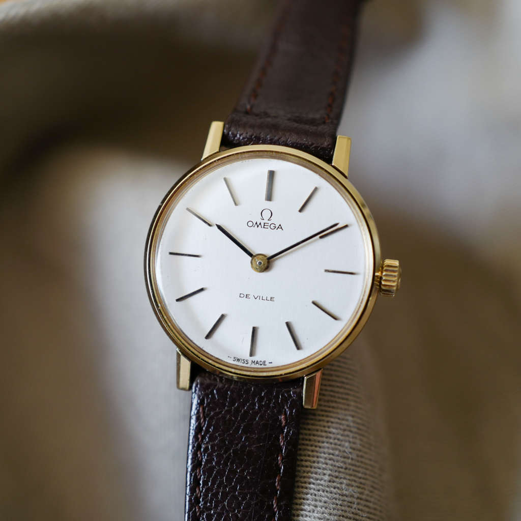 vintage omega de ville pour femme mini or vintage omega de ville pour femme mini or