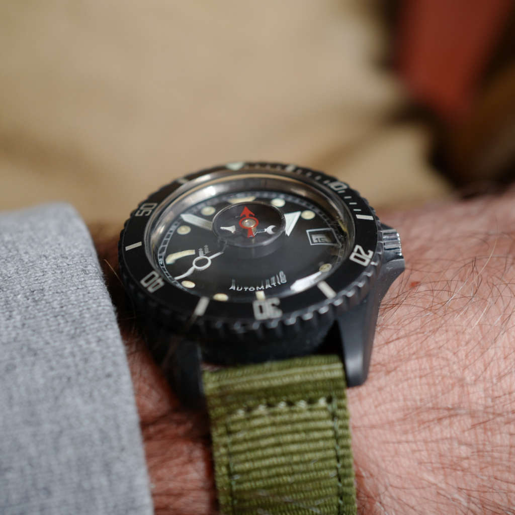 cafe noir les montres montre dalil vintage armee diver monnin pvd automatique militaire diver sub mrp
