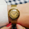 cafe noir montres vintage cartier ufo soucoupe bracelet or massif 18k mouvement corum paris femme rare_4