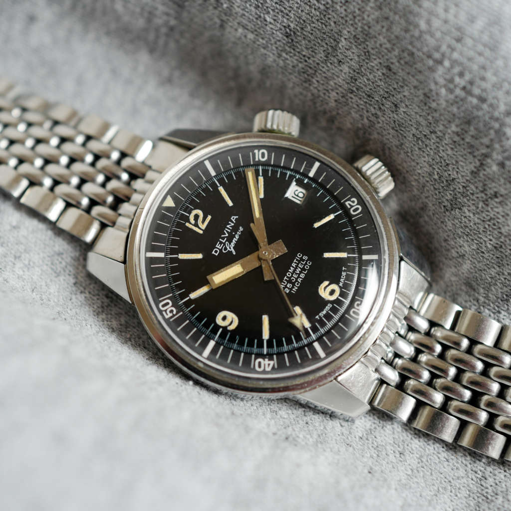 montre vintage super compressor automatique delvina montre vintage super compressor automatique delvina