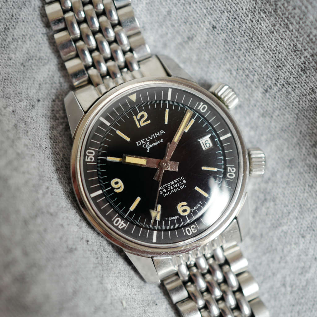 rare montre delvina automatique nautic ski rare montre delvina automatique nautic ski