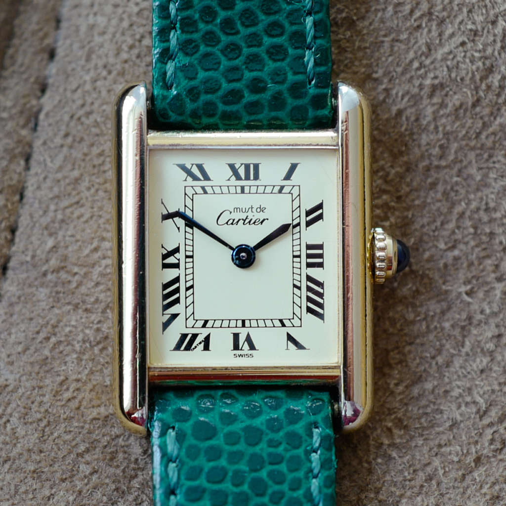 Montre cartier tank discount vermeil