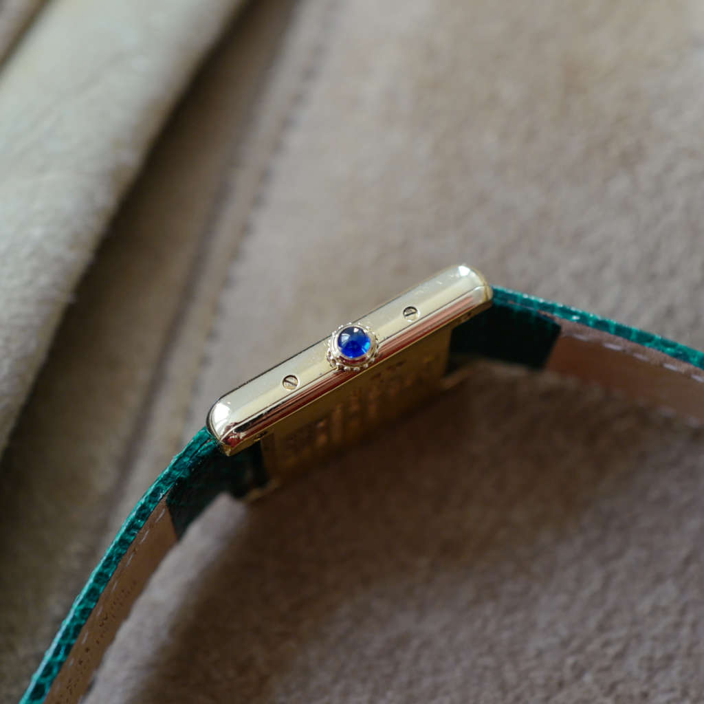 cafe noir montres vintage marseille cartier tank must petit modèle argent vermeil plaque or femme_6