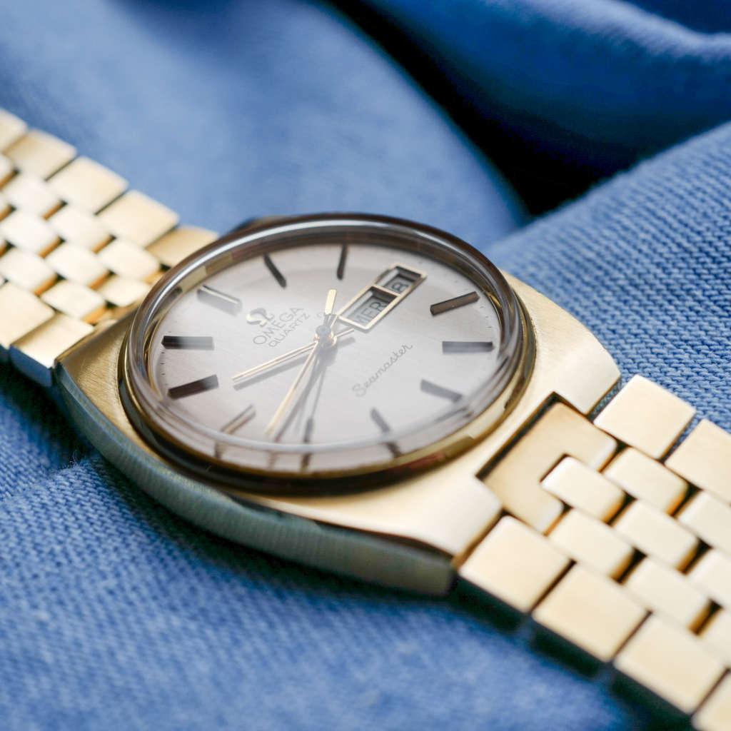 cafe noir montres vintage marseille omega seamaster doree quartz bracelet integre_2 cafe noir montres vintage marseille omega seamaster doree quartz bracelet integre_2