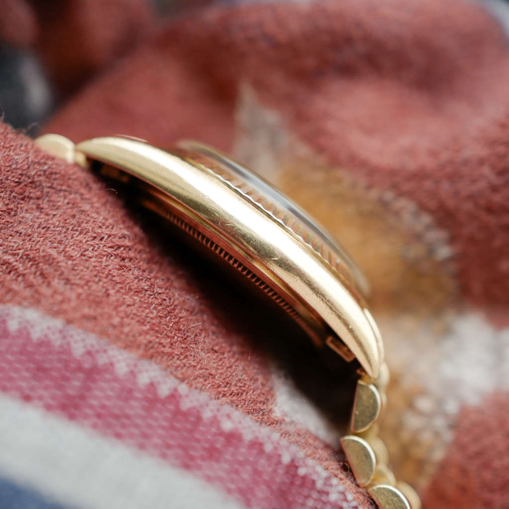 cafe noir montres vintage rolex datejust 1601 bracelet or jaune massif 18k bracelet president 1956_4