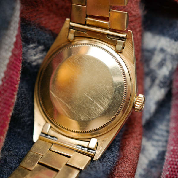 cafe noir montres vintage rolex datejust 1601 bracelet or jaune massif 18k bracelet president 1956_7