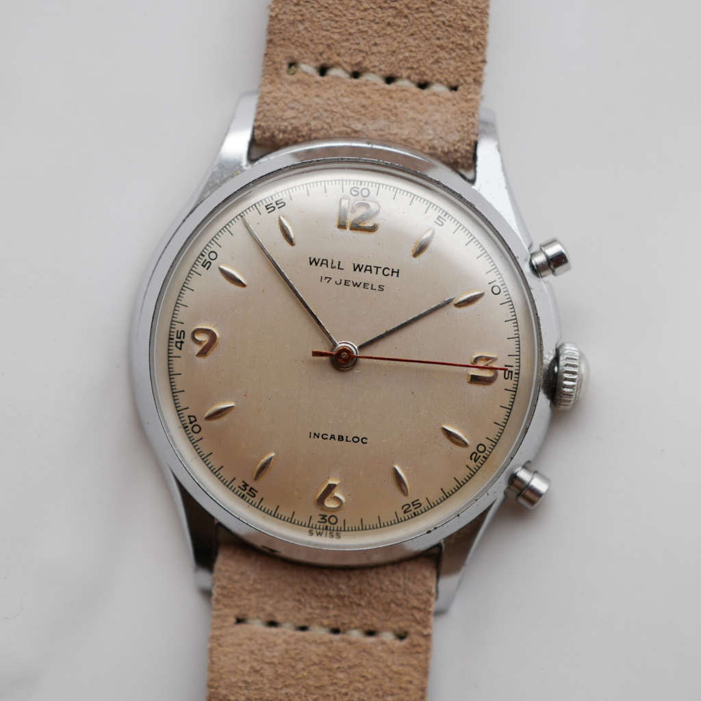 cafe noir les montres vintage horloger marseille WALL WATCH Chronostop de Médecin 1970