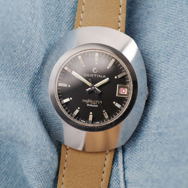 cafe noir les montres vintage horloger marseille vintage neuf de stock certina RADO DiaMaster ceramique tritium_1