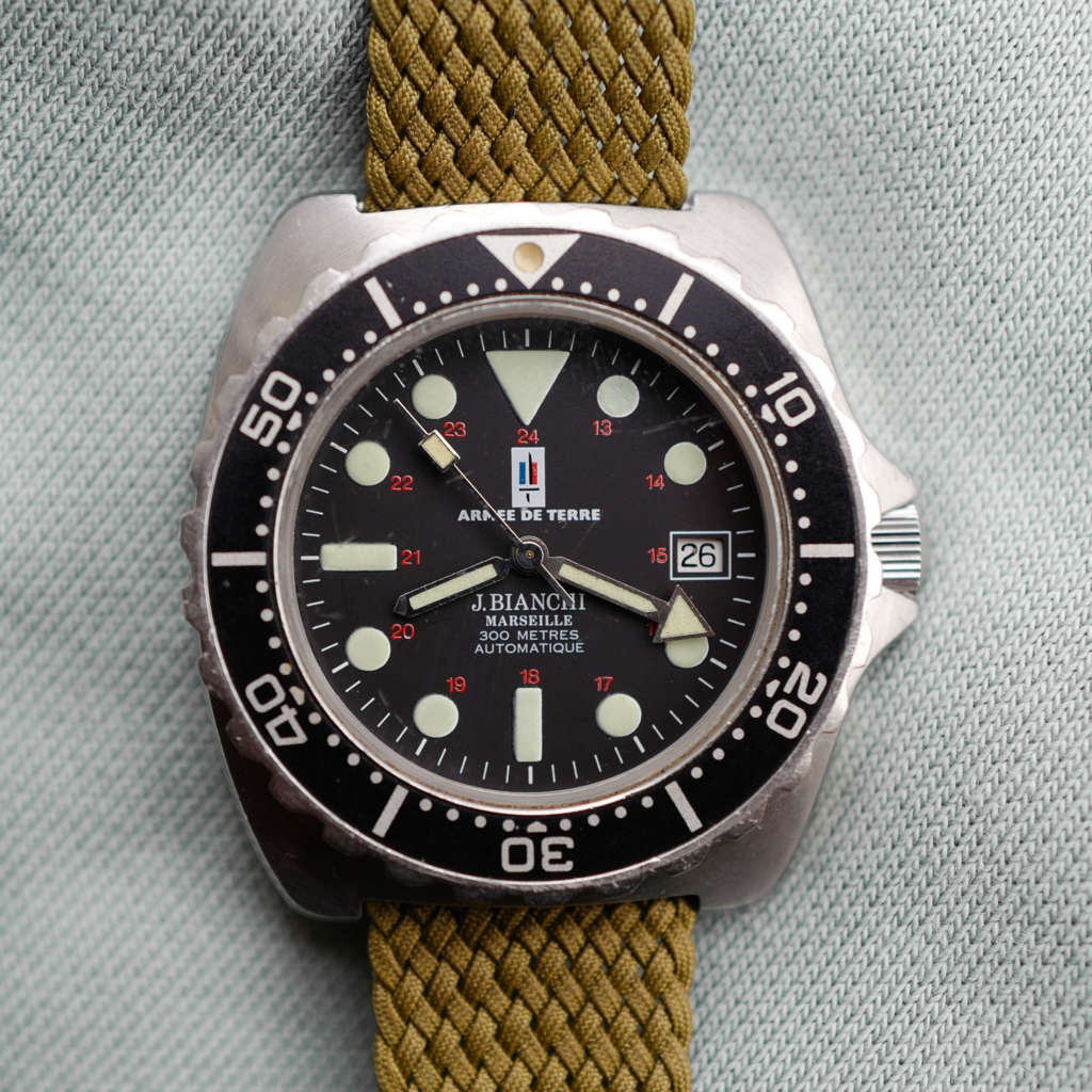 cafe noir les montres vintage jacques bianchi marseille jb 300 armée de terre france_2