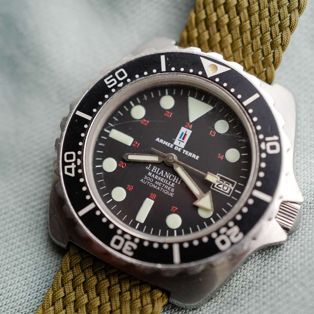 cafe noir les montres vintage jacques bianchi marseille jb 300 armée de terre france_2