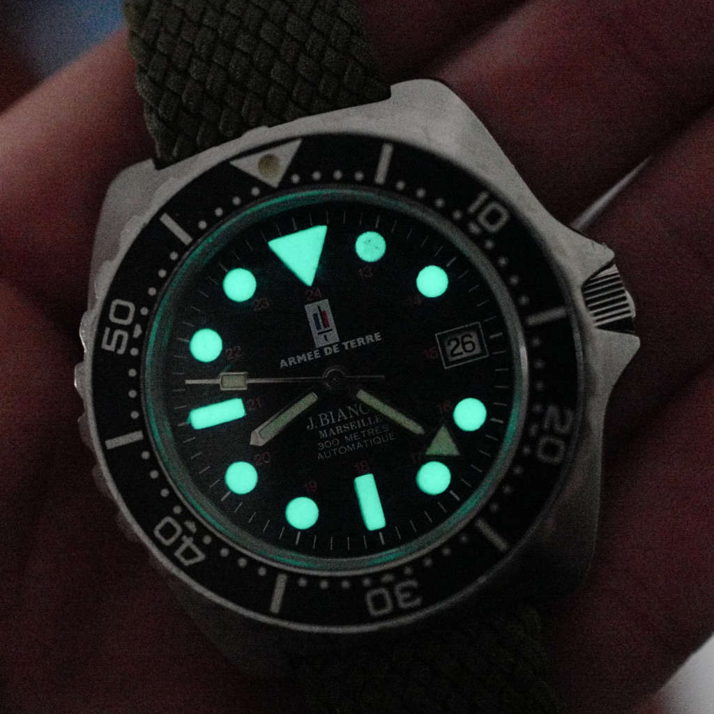 cafe noir les montres vintage jacques bianchi marseille jb 300 armée de terre france_2