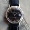 cafe noir montre horloger marseille viontage universal geneve polerouter patine microrotor marron_2