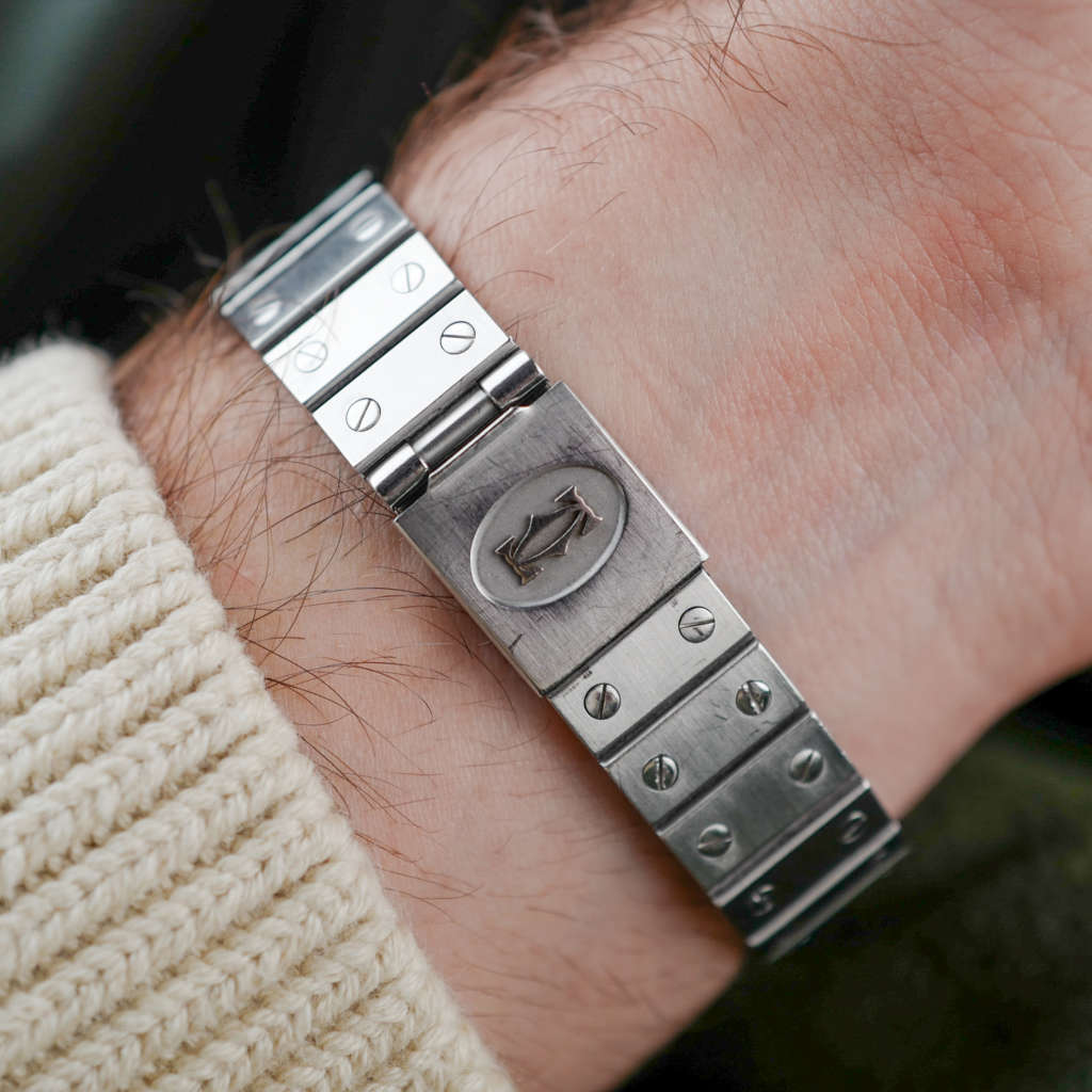 cafe noir montres horloger marseille cartier santos octogonale octo 2965 acier homme automatique vintage full set_2