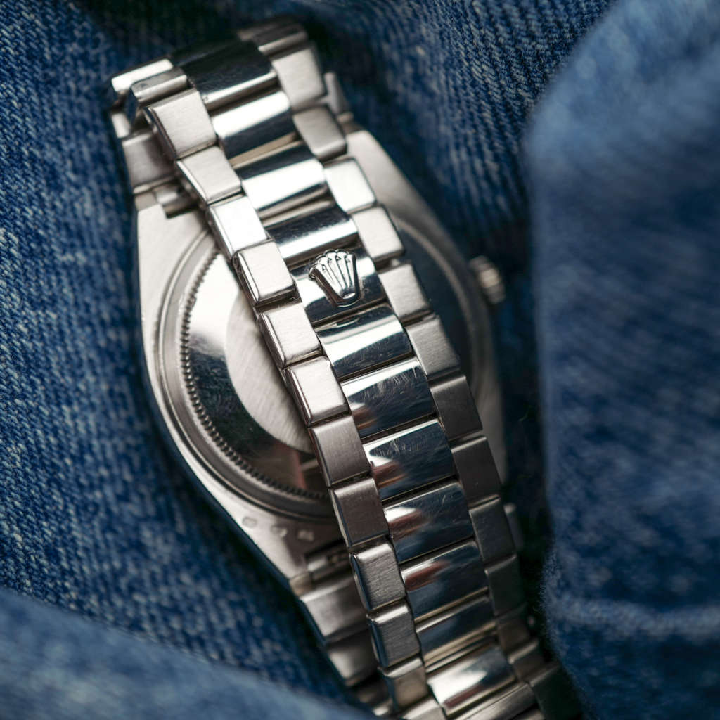 cafe noir montres vintage horloger marseille vintage rolex day date oyster quartz cadran bleu or blanc ref 19019_1