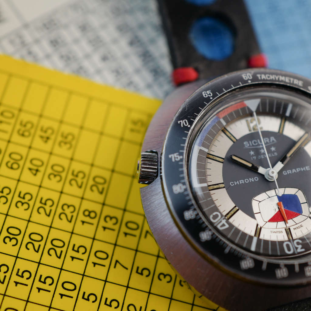 cafe noir les montres SICURA Automatic Oversize Chronographe vintage 1970_4 cafe noir les montres SICURA Automatic Oversize Chronographe vintage 1970_2