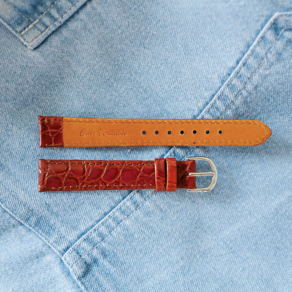 cafe noir les montres bracelet ancien vintage 14 mm aligator marron brillant pour cartier must_5 cafe noir les montres bracelet ancien vintage 14 mm aligator marron brillant pour cartier must_1