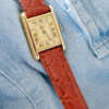 cafe noir les montres bracelet ancien vintage 14 mm aligator marron brillant pour cartier must_1