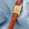 cafe noir les montres bracelet ancien vintage 14 mm aligator marron brillant pour cartier must_1