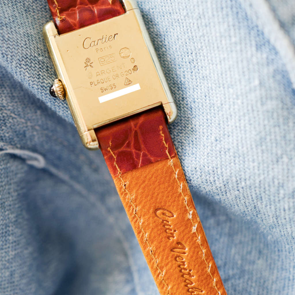 cafe noir les montres bracelet ancien vintage 14 mm aligator marron mat pour cartier must_8 cafe noir les montres bracelet ancien vintage 14 mm aligator marron mat pour cartier must_1