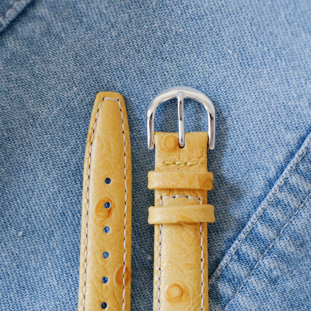 cafe noir les montres bracelet ancien vintage 14 mm autruche pour cartier must_1