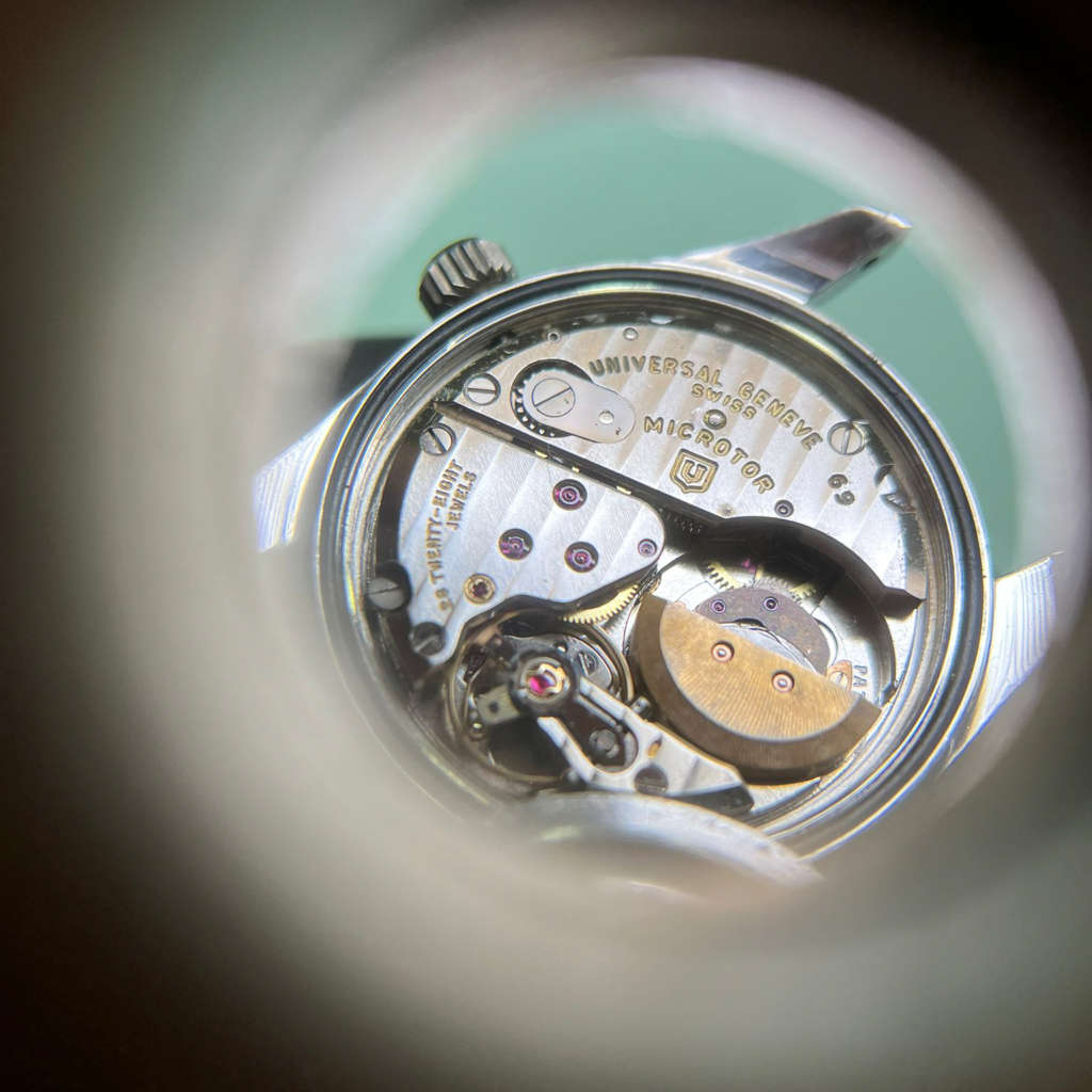 cafe noir les montres vintage Polerouter Date micro rotor calibre 69