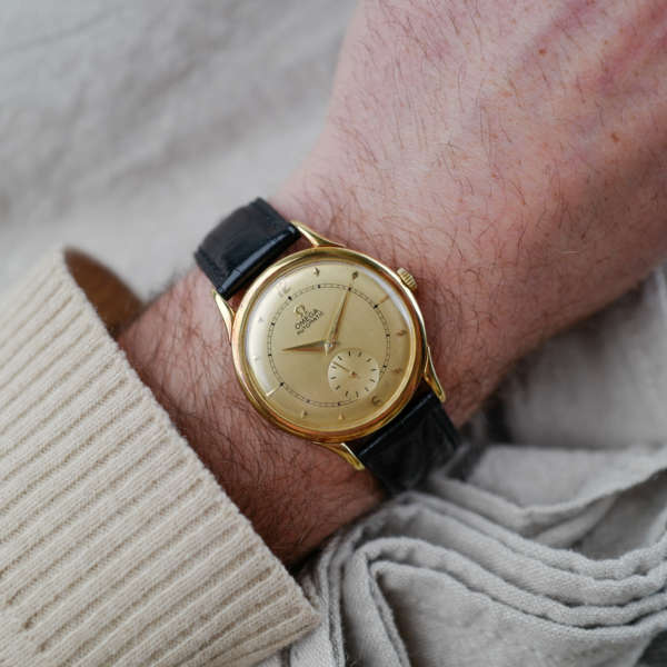 cafe noir montres horloger marseille omega centenary 30.10 or massif boite papier 1948_1
