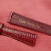 bracelet cuir 18 mm veritable noir brillant type aligator vintage 20 mm neuf de stock_1