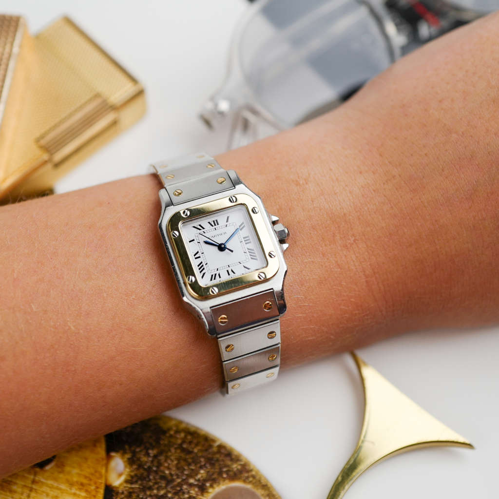 cafe noir les montres horloger marseille cartier santos pour femme or et acier bicolor ref 0902 vintage_11 cafe noir les montres horloger marseille cartier santos pour femme or et acier bicolor ref 0902 vintage petit modèle 1981