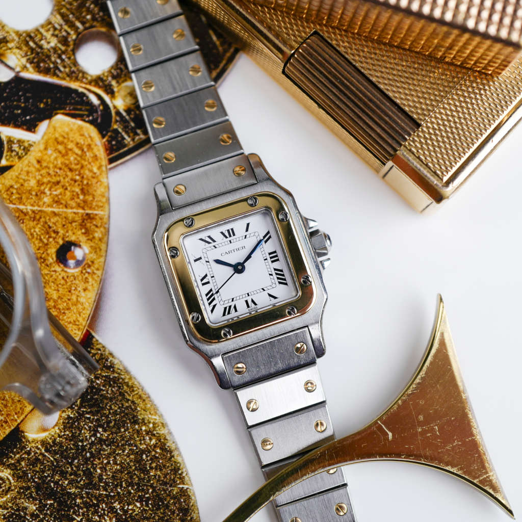 cafe noir les montres horloger marseille cartier santos pour femme or et acier bicolor ref 0902 vintage_2 cafe noir les montres horloger marseille cartier santos pour femme or et acier bicolor ref 0902 vintage