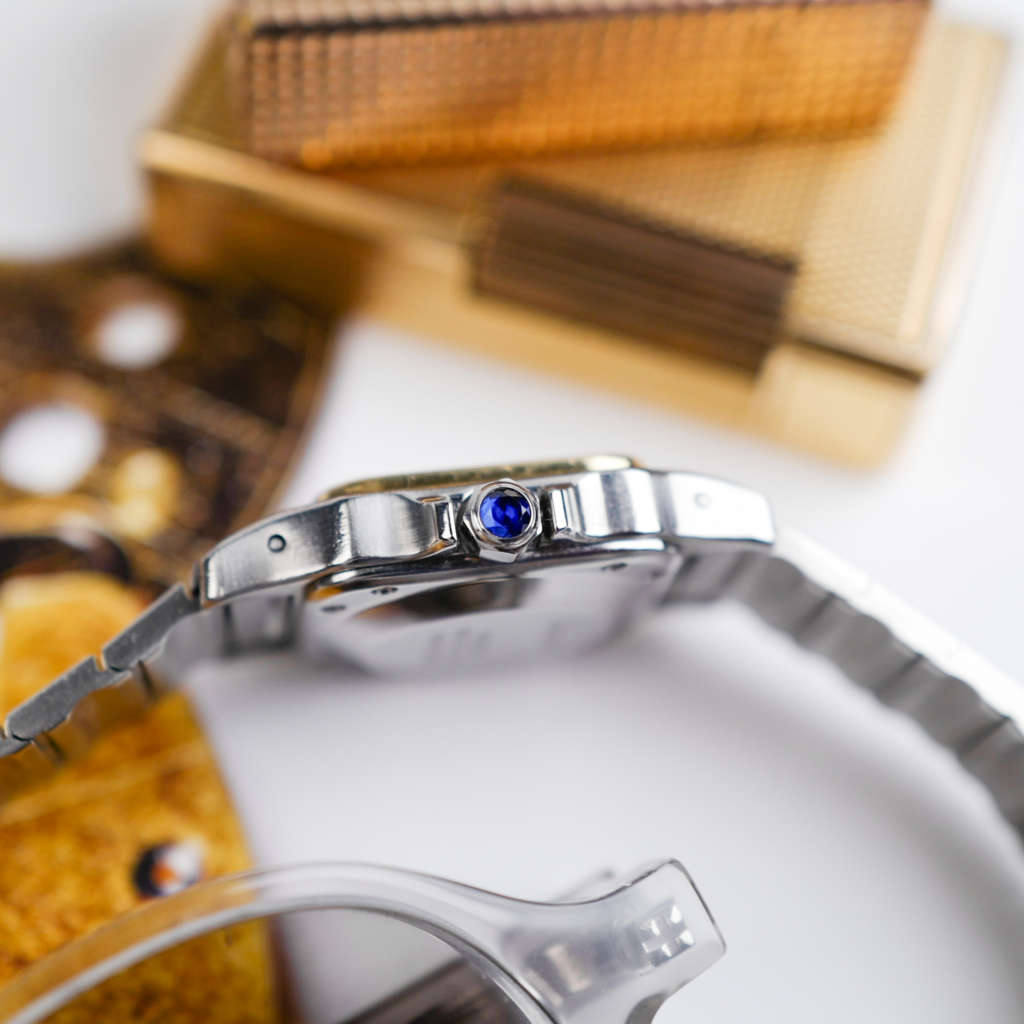 cafe noir les montres horloger marseille cartier santos pour femme or et acier bicolor ref 0902 vintage_8 cafe noir les montres horloger marseille cartier santos pour femme or et acier bicolor ref 0902 vintage petit modèle 1981