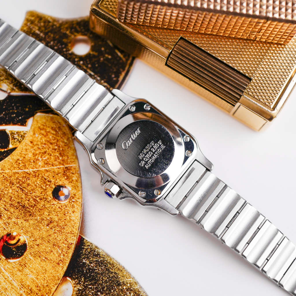 cafe noir les montres horloger marseille cartier santos pour femme or et acier bicolor ref 0902 vintage_9 cafe noir les montres horloger marseille cartier santos pour femme or et acier bicolor ref 0902 vintage petit modèle 1981