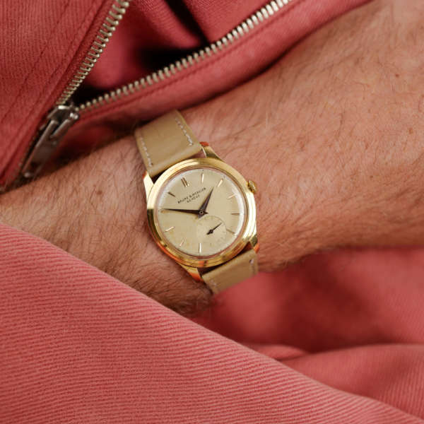 cafe noir les montres vintage horlogerie horloger marseille baume et & mercier or massif 18k années 1950