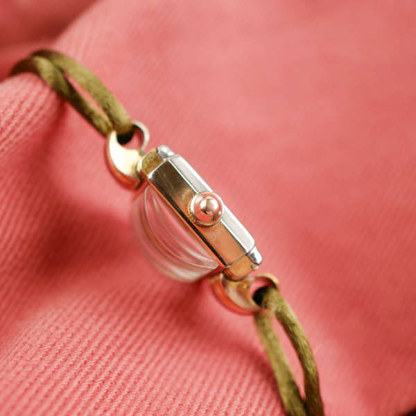 montre bijou bracelet cordon femme art déco vintage