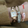 montre bijou bracelet cordon femme art déco vintage