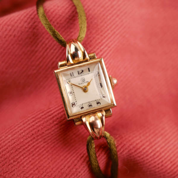 montre bijou bracelet cordon femme art déco vintage