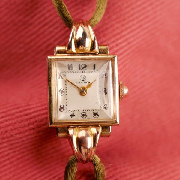 montre bijou bracelet cordon femme art déco vintage