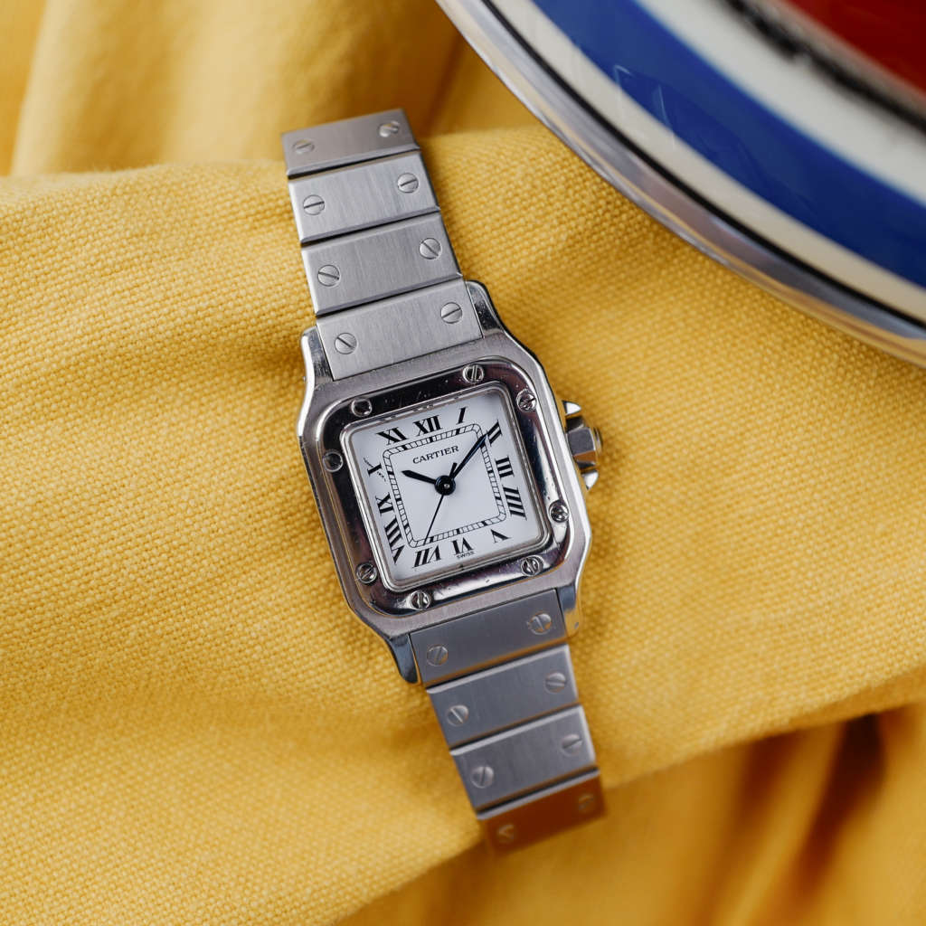 cafe noir les montres horloger marseille vintage cartier santos femme petit modele acier automatique ref 0901 vintage_1 cafe noir les montres horloger marseille vintage cartier santos femme petit modele acier automatique réf. 0901 vintage