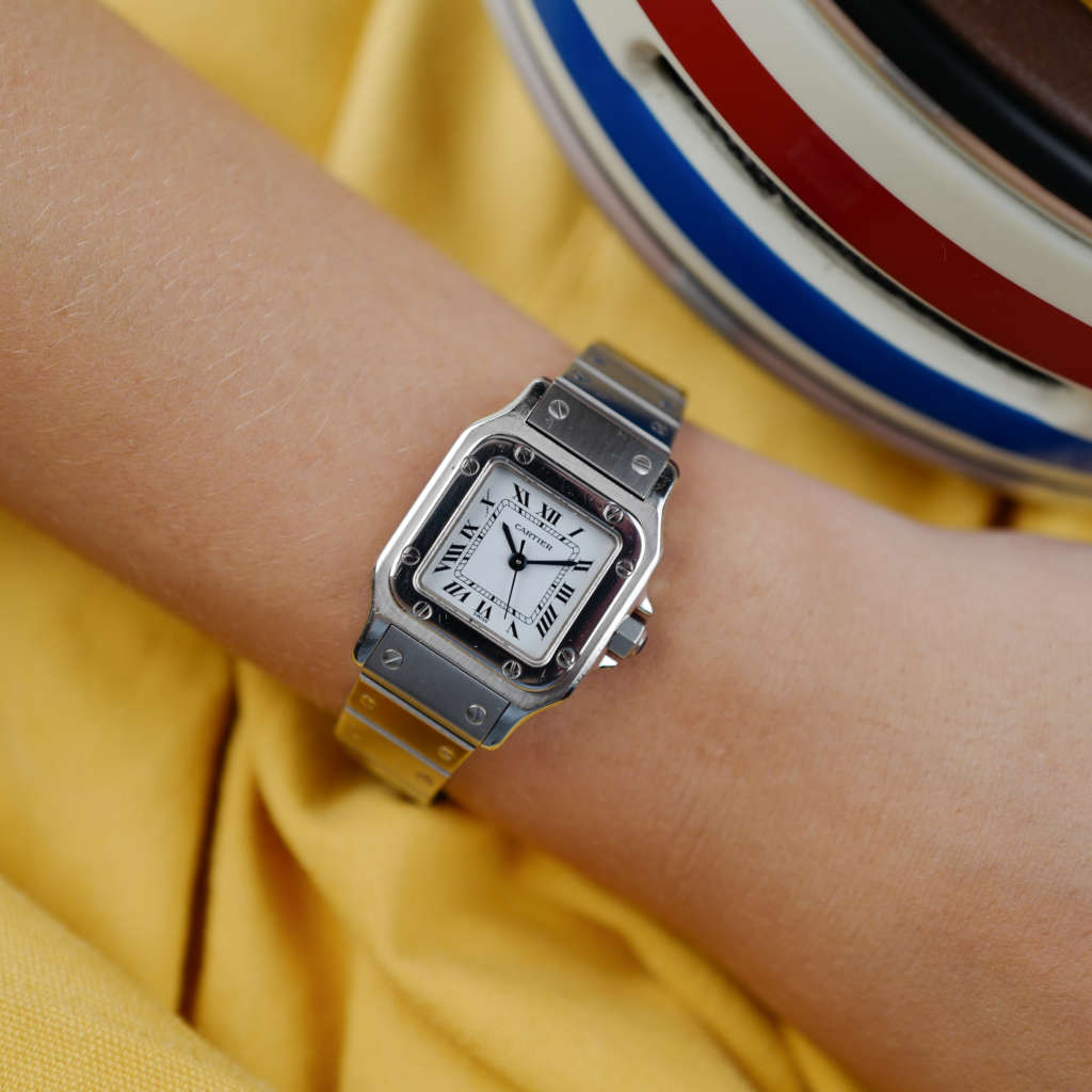 cafe noir les montres horloger marseille vintage cartier santos femme petit modele acier automatique ref 0901 vintage_10 cafe noir les montres horloger marseille vintage cartier santos femme petit modele acier automatique réf. 0901 vintage