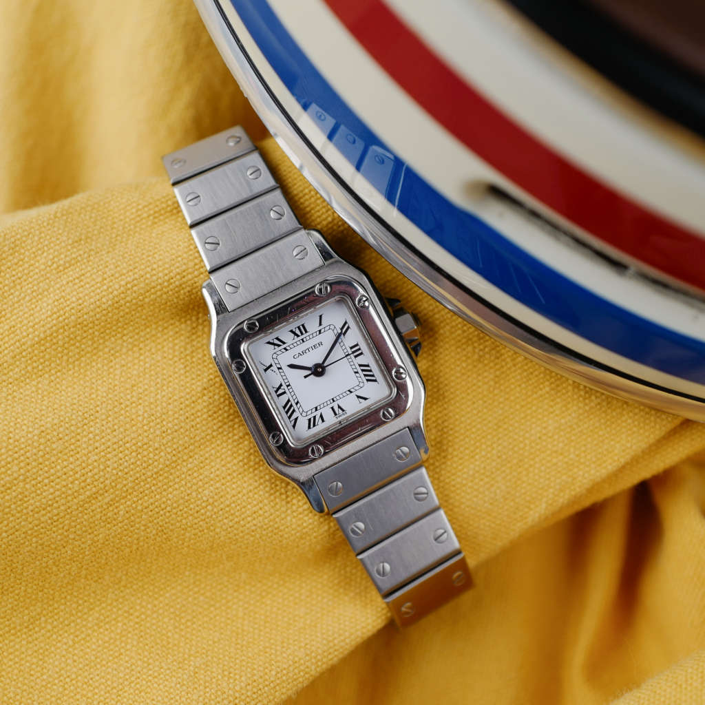 cafe noir les montres horloger marseille vintage cartier santos femme petit modele acier automatique ref 0901 vintage_3 cafe noir les montres horloger marseille vintage cartier santos femme petit modele acier automatique réf. 0901 vintage