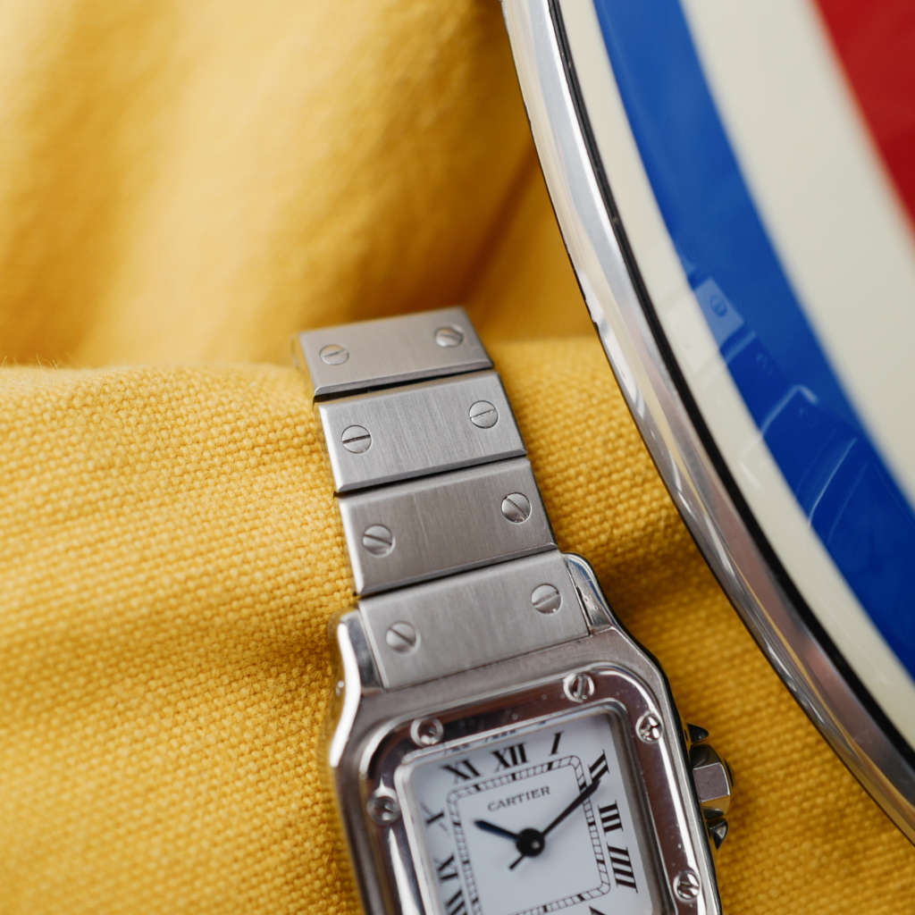 cafe noir les montres horloger marseille vintage cartier santos femme petit modele acier automatique ref 0901 vintage_5 cafe noir les montres horloger marseille vintage cartier santos femme petit modele acier automatique réf. 0901 vintage