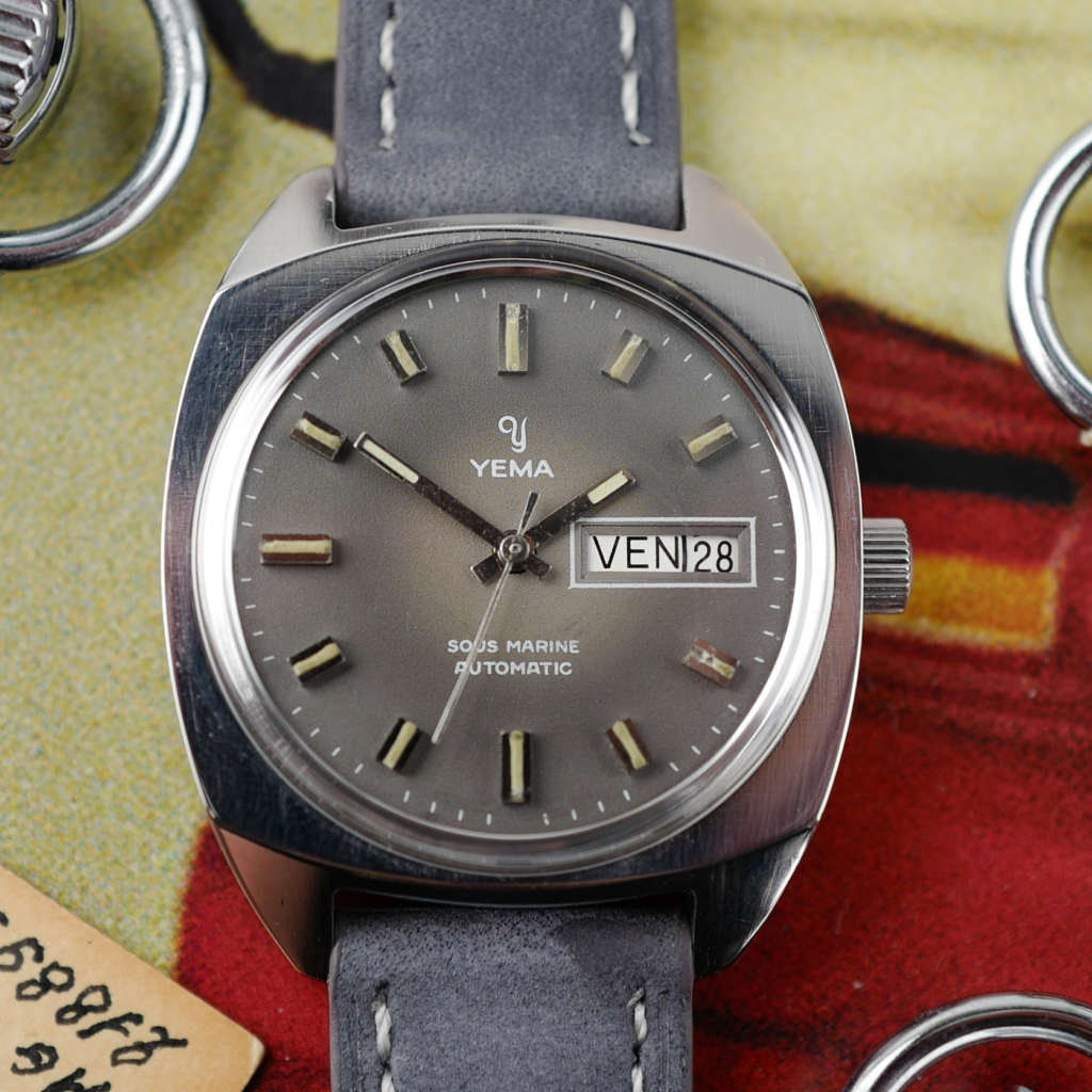 cafe noir les montres vintage horloger marseille montre yema sous marine vintage pre superman cadran gris jour date_1 cafe noir les montres vintage horloger marseille montre yema sous marine vintage pre superman cadran gris jour date