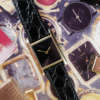 cafe noir les montres vintage horloger marseille montres cartier tank must vintage PM petit modele taille femme cadran noir laqué vintage_2