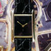 cafe noir les montres vintage horloger marseille montres cartier tank must vintage PM petit modele taille femme cadran noir laqué vintage_2
