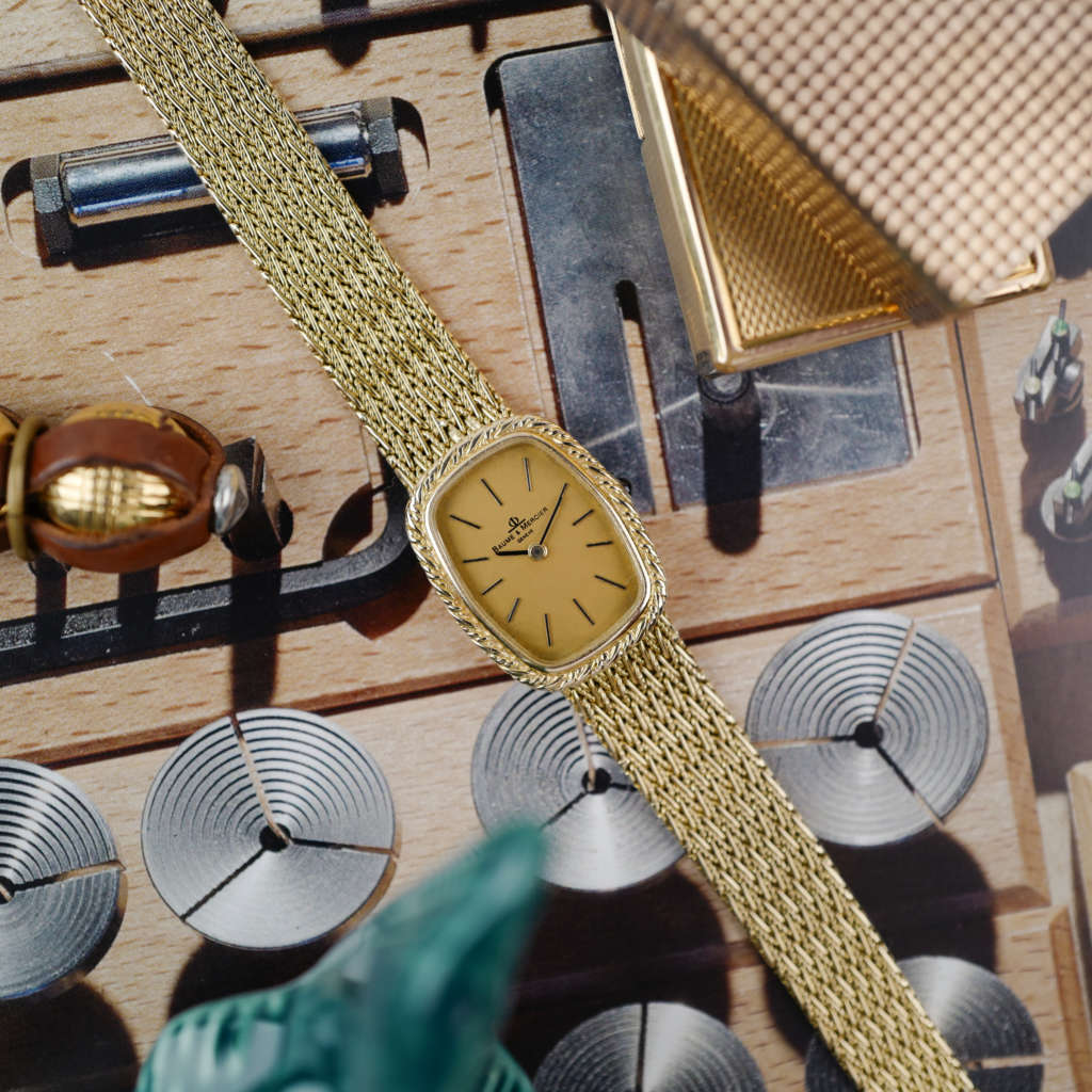 cafe noir montres horloger marseille BAUME & MERCIER Bracelet en or 18k pour femme Vintage 1980_5 cafe noir montres horloger marseille BAUME & MERCIER Bracelet en or 18k pour femme Vintage 1980_2