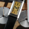 cafe noir les montres vintage horloger marseille cartier Tank Acier Jaeger Duoplan 409 Vintage 1930 rare