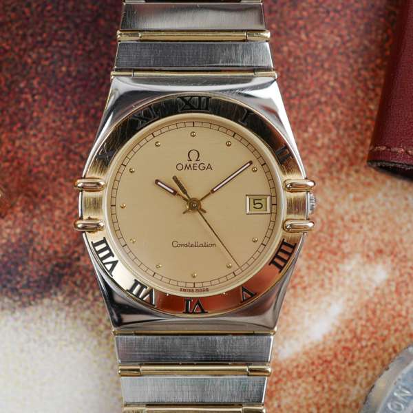 cafe noir les montres vintage horloger marseille omega vintage constellation quartz or acier pour homme grande taille Constellation 396.1070 396.1080
