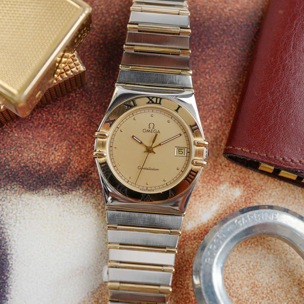 cafe noir les montres vintage horloger marseille omega vintage constellation quartz or acier pour homme grande taille Constellation 396.1070 396.1080_4 cafe noir les montres vintage horloger marseille omega vintage constellation quartz or acier pour homme grande taille Constellation 396.1070 396.1080