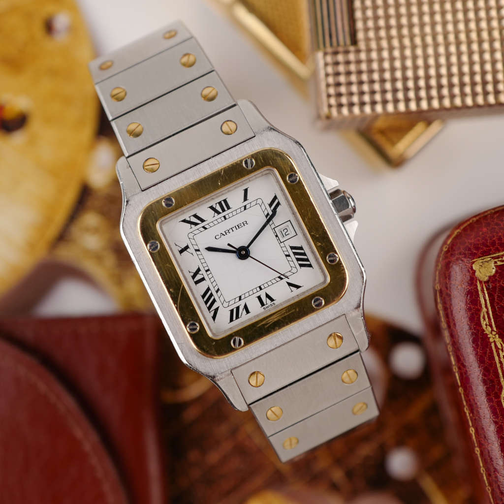 cafe noir les montres vintage horloger marseille cartier santos or et acier grand modele taille homme vintage or et acier_3 cafe noir les montres vintage horloger marseille cartier santos or et acier grand modele taille homme vintage or et acier_1